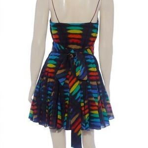 ALICE + OLIVIA Webber Rainbow Dress Mini
